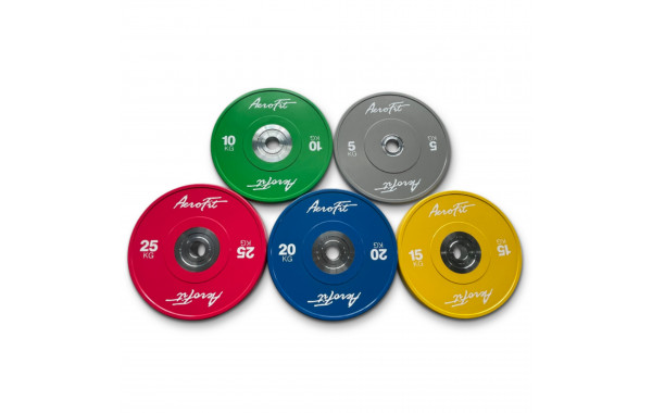 Бамперный диск для кроссфита 10 кг AeroFit AFBDC10 зеленый 600_380