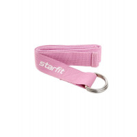 Ремень для йоги Core 186 см Star Fit хлопок YB-100 розовый пастель