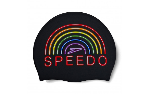 Шапочка для плавания Speedo Slogan Print Cap 8-0838516037 черно-мульти 600_380