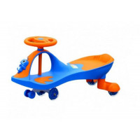 Машинка детская с полиуретановыми колесами Bradex Бибикар-лягушонок синий DE 0270