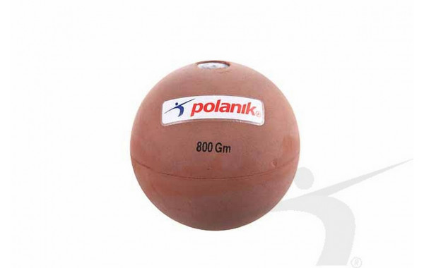 Мяч для тренировки метания резиновый, 800 г Polanik JRB-0,8 600_380