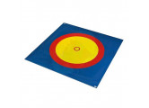 Ковер борцовский трехцветный 1200х1200x4см ФСИ НПЭ (плотность 100-120кг/м3) 7228