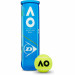 Мяч теннисный Dunlop Australian Open 601355 одобр.ITF, уп.4 шт желтый 75_75