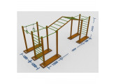 Комплекс турников со шведскими стенками и рукоходом Hercules W-4.7 3842