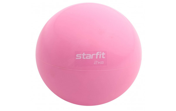 Медбол 2 кг Star Fit GB-703 розовый пастель 600_380