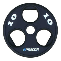 Олимпийский диск в уретане Precor FM\UPP-10KG\BK-LZ-00 10 кг, черный, лазерная гравировка