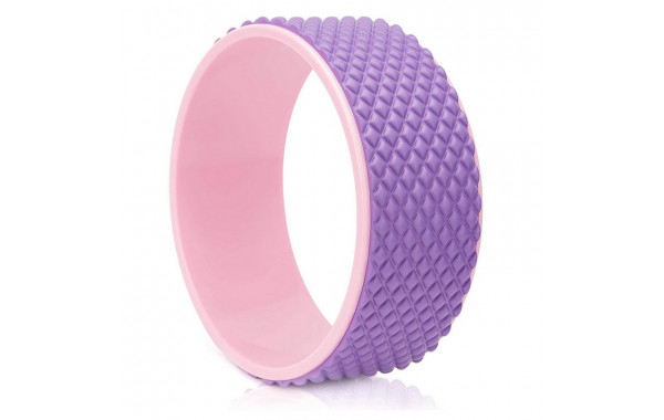 Колесо для йоги Sportex массажное 31х12см 6мм FWH-101 розово/фиолетовое (D34474) 600_380
