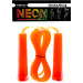 Скакалка Fortius Neon шнур 3 м в пакете (оранжевая) 75_75