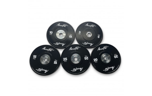 Бамперный диск для кроссфита 5 кг AeroFit AFBD5 черный 600_380