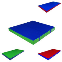 Мат гимнастический 100x100x5см винилискожа складной в 2 сложения (холлослеп/холлофайбер) Dinamika ZSO-001340