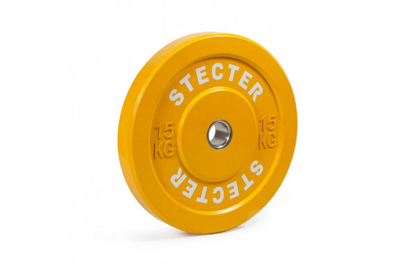 Диск тренировочный Stecter D50 мм 15 кг (желтый) 2193 600_380