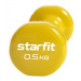 Гантель виниловая Core 0,5 кг Star Fit DB-101 желтый 75_75