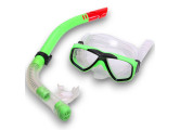 Набор для плавания детский Sportex маска+трубка (ПВХ) E41221 зеленый