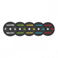 Бампированный диск 10кг Live Pro Rubber Bumper Plate LP8331-10 черный\зеленый