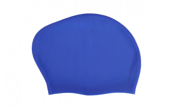 Шапочка для плавания Sportex Big Hair, силиконовая, взрослая, для длинных волос E42822 синий 600_380