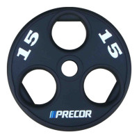 Олимпийский диск в уретане Precor FM\UPP-15KG\BK-LZ-00 15 кг, черный с лазерной гравировкой