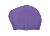 Шапочка для плавания Sportex Big Hair, силиконовая, взрослая, для длинных волос E42806 фиолетовый