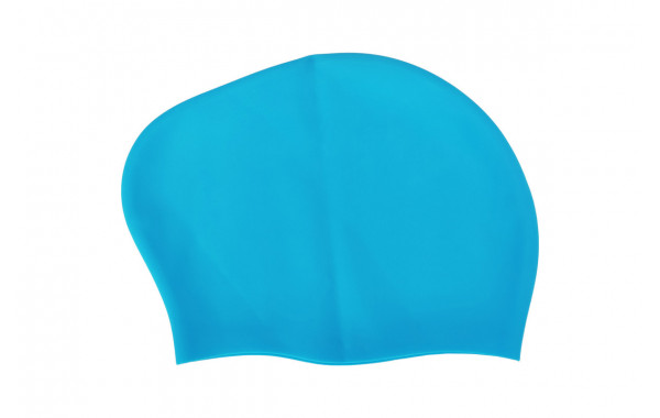Шапочка для плавания Sportex Big Hair, силиконовая, взрослая, для длинных волос E42808 голубой 600_380