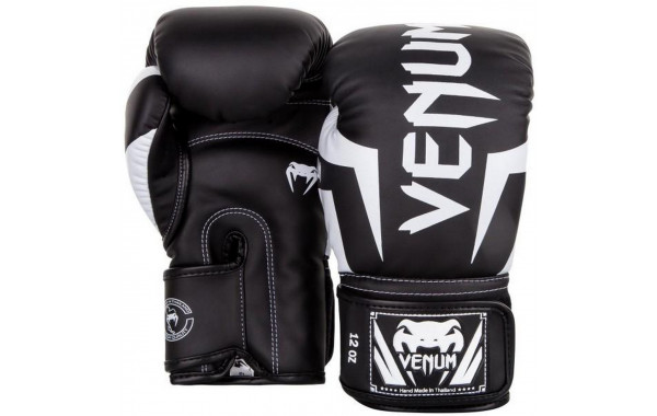 Перчатки Venum Elite 0984-108-16oz черный\белый 600_380