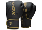 Перчатки тренировочные RDX F6 BGR-F6MGL-6OZ черный\золотой матовый