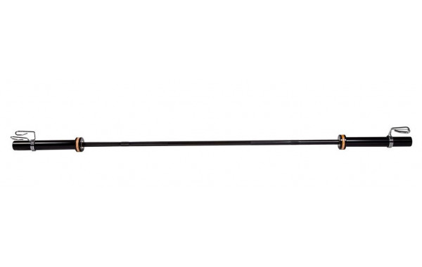 Гриф для штанги Profi-Fit Black, D-50, L2010, женский прямой, гладкая втулка, до 480 кг, замки-пружины 600_380