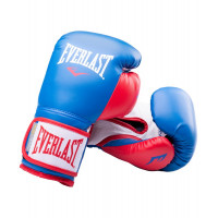 Перчатки боксерские Everlast Powerlock P00000728, 16oz, синий/красный