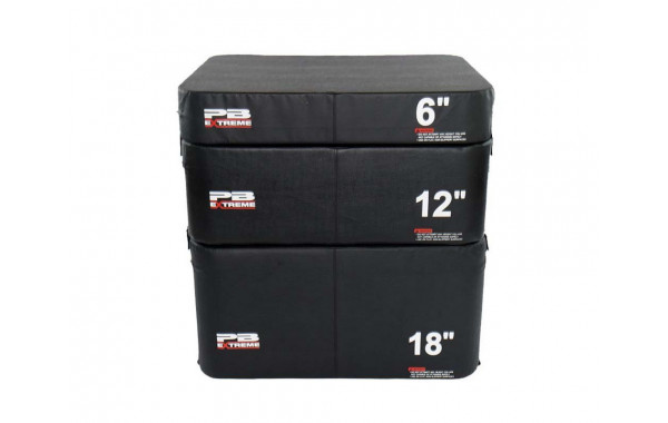 Набор плиобоксов Perform Better Extreme Foam Plyobox Set 3 3401 черный 600_380