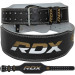 Пояс RDX 4" Leather WBS-4RB черный\золотой 75_75