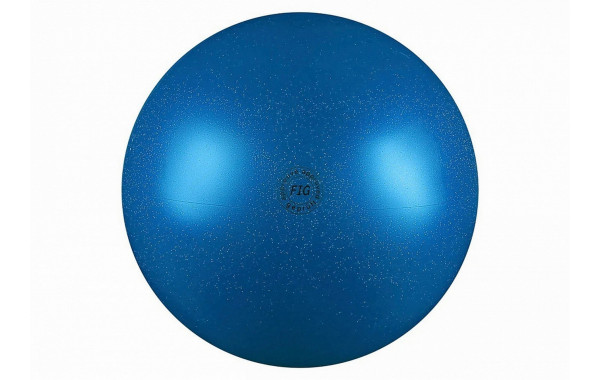 Мяч для художественной гимнастики d19см Alpha Caprice Нужный спорт FIG, металлик с блестками AB2801В синий 600_380
