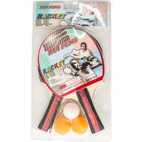 Набор для настольного тенниса (2 ракетки 3 шарика) E40012