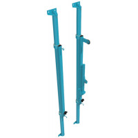 Стойки волейбольные универсальные пристенные с ползуном и механизмом натяжения (компл) DSAthletic