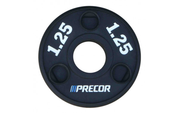 Олимпийский диск в уретане Precor FM\UPP-1.25KG\BK-LZ-00 1,25 кг, черный, лазерная гравировка 600_380