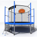 Батут i-Jump Classic Basket 10FT 306 см с нижней сетью и лестницей синий 75_75