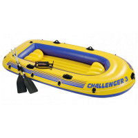 Лодка надувная трёхместная Intex Challenger-3 Set
