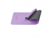 Коврик для йоги и фитнеса 183x61x0,6см Star Fit TPE FM-201 фиолетовый пастель\серый