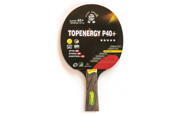 Теннисная ракетка Weekend Dragon Topenergy 5 Star New (коническая) 51.625.02.2 600_380
