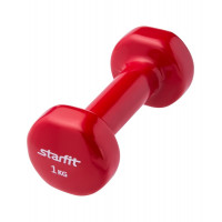 Гантель виниловая 1 кг Star Fit DB-101 красный