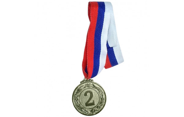 Медаль Sportex 2 место (d4,5 см, лента триколор в комплекте) F18527 600_380
