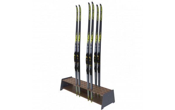 Фанерная тумба для беговых лыж, двухрядная 27х122,5х40см Gefest FL-28 600_380