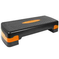 Степ доска 2-х уровневая Sportex HKST105-EE оранжевый (73-031)