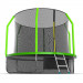 Батут с внутренней сеткой и лестницей EVO Jump Cosmo 10ft + нижняя сеть, зеленый 75_75