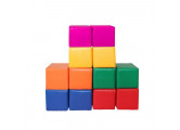 Набор мягких модулей кубики цветные 30х30х30см (12 элементов) Dinamika ZSO-004407