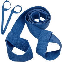 Ремень-стяжка универсальная для йога ковриков и валиков Sportex B31604 (синий)
