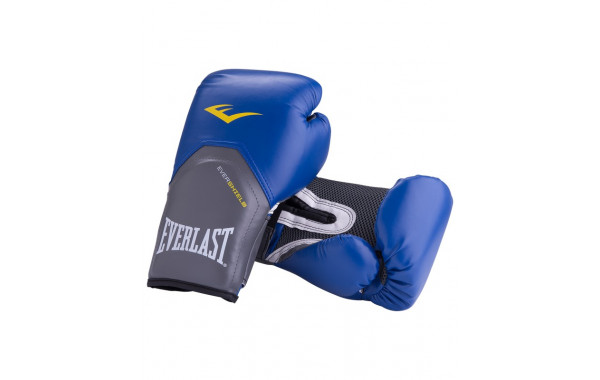 Перчатки боксерские Everlast Pro Style Elite 2216E, 16oz, к/з, синий 600_380