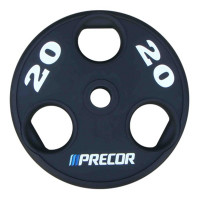 Олимпийский диск в уретане Precor FM\UPP-20KG\BK-LZ-00 20 кг, черный с лазерной гравировкой