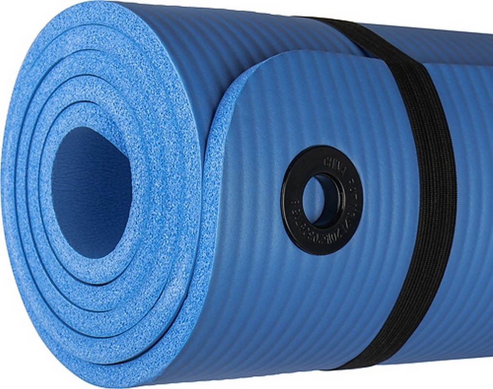 Коврик для йоги и фитнеса 180x60x1см Sundays Fitness IR97506 569289 голубой 1013_800