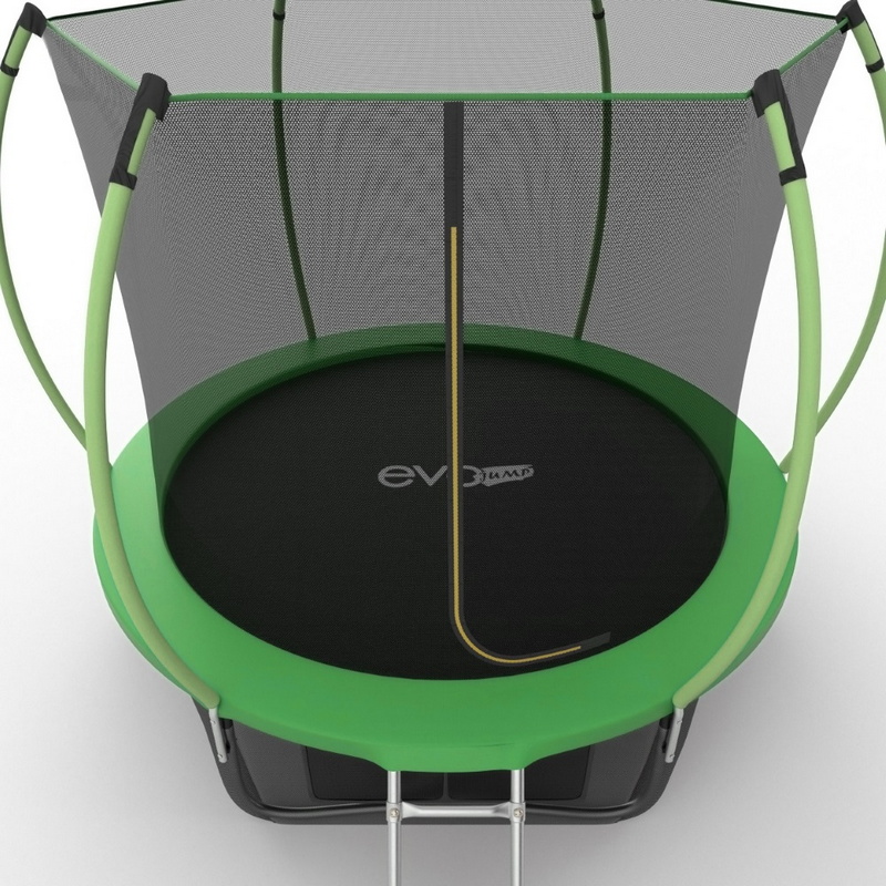 Батут с внутренней сеткой и лестницей EVO Jump Internal 10ftt+ нижняя сеть, зеленый 800_800