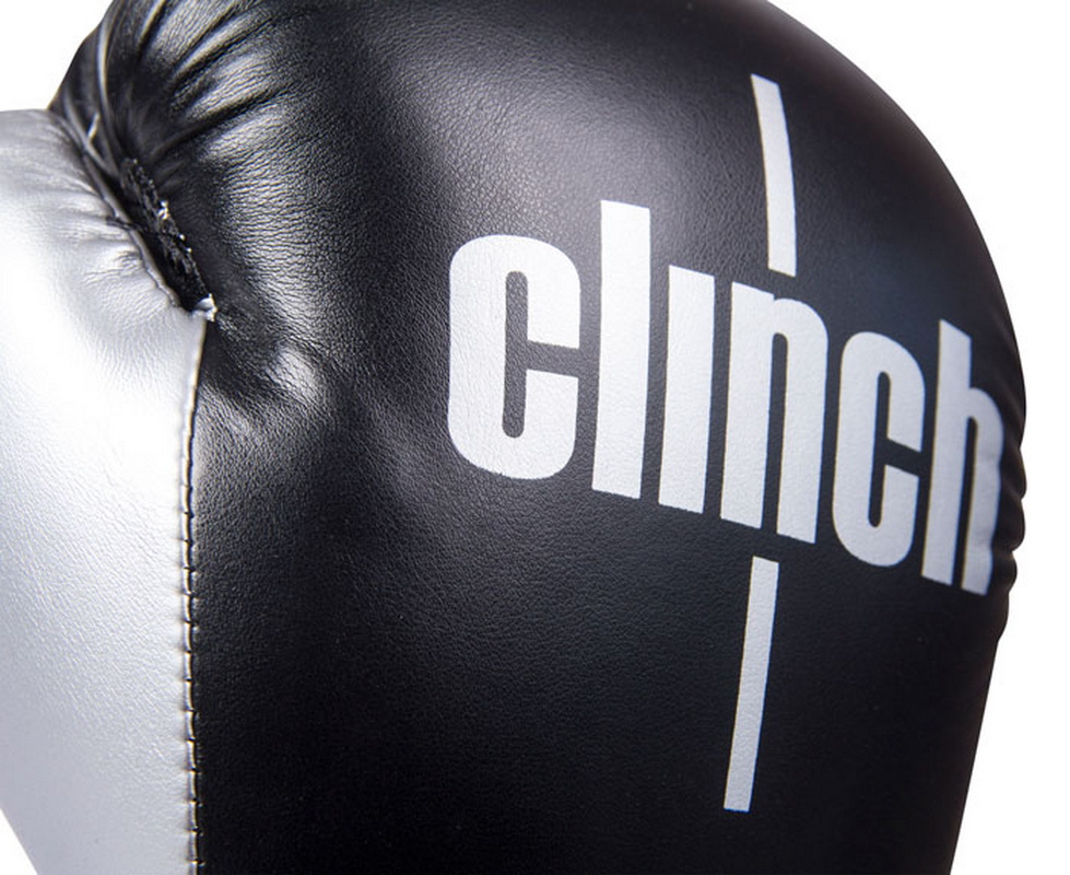 Боксерские перчатки Clinch Aero C135 черно/серебристые 12oz 979_800