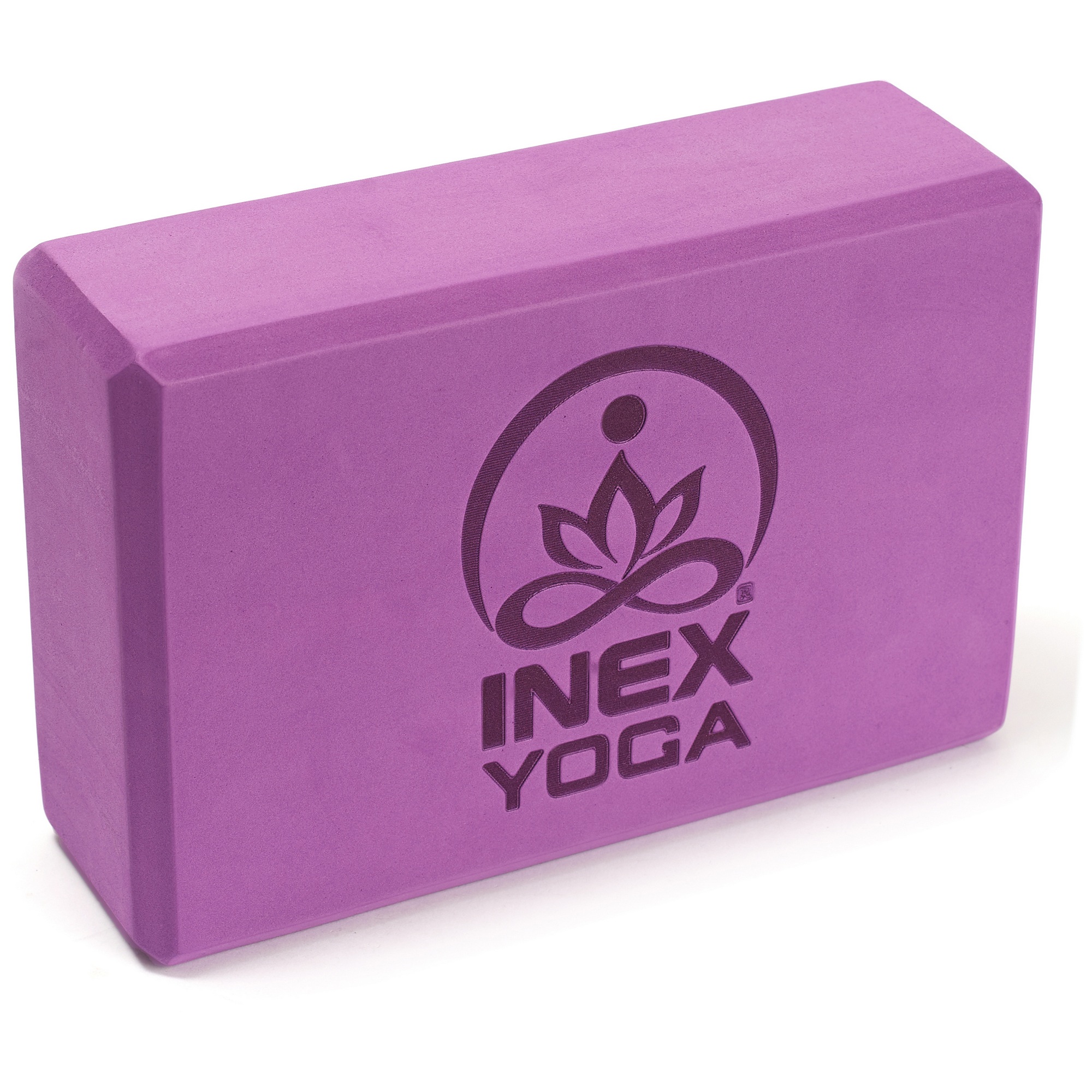 Блок для йоги 23x15x7см Inex EVA Yoga Block 3" YGBK3-PL сливовый 2000_2000