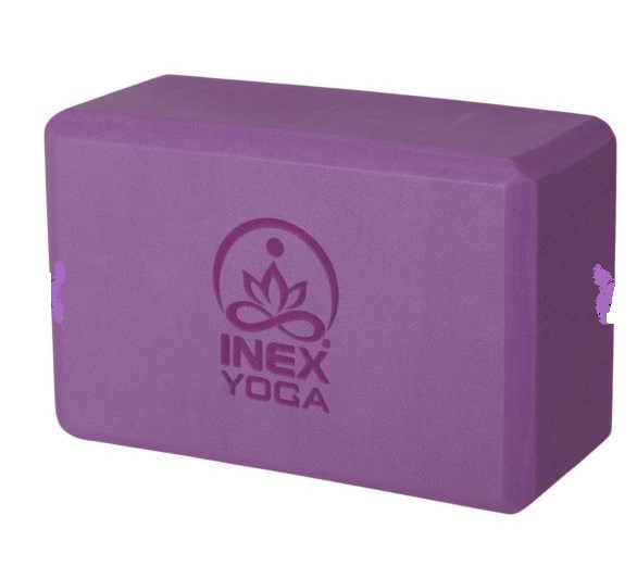 Блок для йоги Inex EVA Yoga Block YGBK-PR 23x15x10 см, фиолетовый 586_521